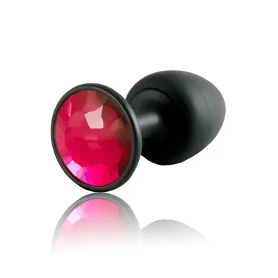 Dorcel Geisha Plug Ruby M анальная пробка со смещенным центром тяжести и кристаллом, 8х3.2 см (красный)