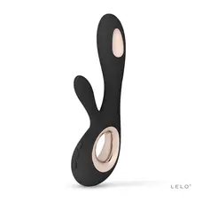 Lelo Soraya Wave - шикарний вібратор-кролик, 21.8х4.6 см (чорний)