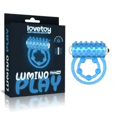 Lumino Play Vibrating Penis Ring - віброкільце, 5х2.5 см (блакитний)