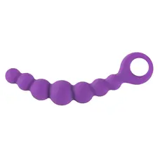 Alive Bubble Chain - анальний стимулятор, 21х3 см (фіолетовий)