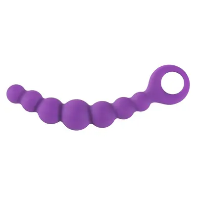 Alive Bubble Chain - анальный стимулятор, 21х3 см (фиолетовый)