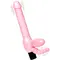 LyBaile - Super Straples Dildo With Anal Plug - Жіночий страпон, 24.8х3.5 см
