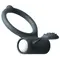 Dorcel Power Clit Black V2 - віброкільце з язичком зі щіточкою, 6.5х3.5 см (сірий)