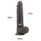 LoveToy - Sliding-Skin Dildo Coffee 9 - Фаллоимитатор, 23х4.2 см