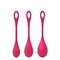 Satisfyer Yoni Power 1 набір йоні намистин, діаметр 2-2,5-3 см, (червоний)