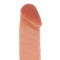Get Real Silicone Dildo 8 Inch w Balls - Силиконовый фаллоимитатор с мошонкой, 17.5х4 см (телесный)