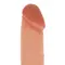 Get Real Silicone Dildo 8 Inch w Balls - Силиконовый фаллоимитатор с мошонкой, 17.5х4 см (телесный)
