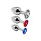 Alive Metal Plug Kit - Набір металевих анальних пробок, 8х3.4 см (різнокольоровий)