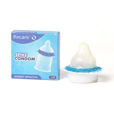 Насадка на член Recare Spike Condom Blue (з шипами)