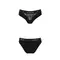 Passion PS001 Panties - Трусики з широкою гумкою та мереживом (чорні, розмір M)