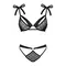 Obsessive Obsessivia 2-pcs set - Комплект белья: бюстгальтер и трусики, S/M (чёрный)