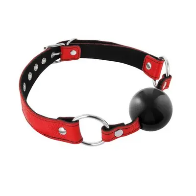 Кляп Fetish Tentation Premium Leather Gag With Silicone Ball