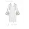 Passion Lovelia Peignoir - Романтичний пеньюар, XXL/XXXL (білий)
