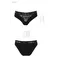 Passion PS001 Panties - Трусики з широкою гумкою та мереживом (чорні, розмір M)