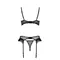 Комплект Passion KERRIA SET WITH OPEN BRA black, XXL/XXXL