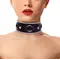Art of Sex - Collar Ring - Нашийник з натуральної шкіри зі стразами та кільцем, від 30 до 40 см