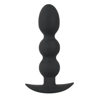 Orion Black Velvets Heavy Beads - Анальна пробка, 13,3х3,2 см (чорний)