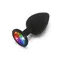 Toy Joy Rainbow Booty Jewel Large - Анальная пробка с радужным кристаллом в основании, 9х4.5 см (L)