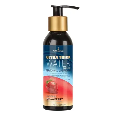 Sensuva UltraThick Water-Based Strawberry-густа змазка на водній основі, 125 мл (полуниця)