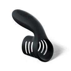 Love To Love We ring - эрекционное виброкольцо и вибронасадка на член, 7х3.5 см (черный)