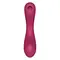 Satisfyer Curvy Trinity 1 - Вакуумний стимулятор + вібратор точки G, 17.5х3.9 см (червоний)