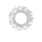 LoveToy Power Plus Cockring Clear - Рельєфне ерекційне кільце, 1.7 см (прозорий)
