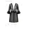 Пеньюар Passion LEAFA PEIGNOIR black, XXL/XXXL
