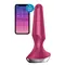 Satisfyer Plug-ilicious 2 - Анальна смарт-пробка, 14х3 см, (малінова)
