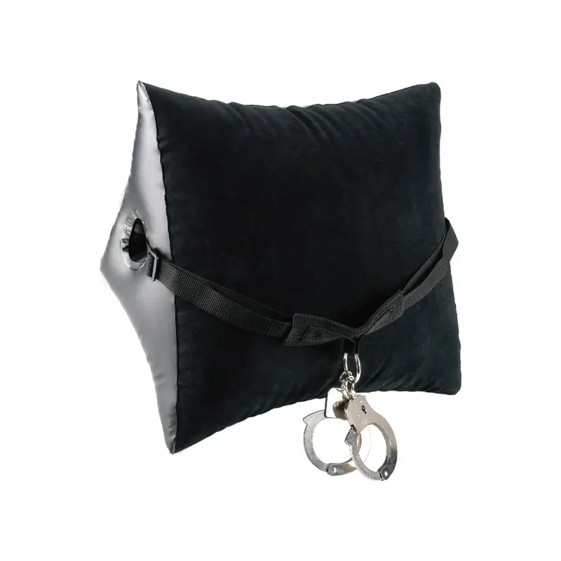 Position Master With Cuffs Black - Подушка з наручниками