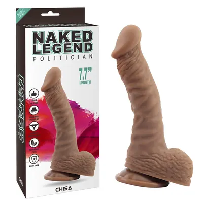 Chisa Naked Legend Politician Brown - Реалістичний фалоімітатор, 19,5 см
