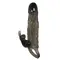 LyBaile Brave Men Vibro Penis Sleeve Black With Bunny - вібронасадка на член зі стимулятором клітора, 16.4х3.7 см (чорний)