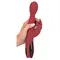 Orion Hi-tech Silicone Rabbit Vibrator - вібратор кролик з поштовхами, обертанням та функцією підігріву, 26.5х4.1 см