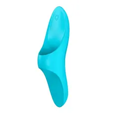 Satisfyer Teaser Light Blue - Вібратор на палець, 12х3.5 см (блакитний)