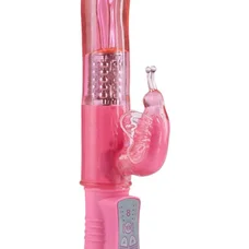 Toy Joy Happy Hugging Butterfly - Классический вибратор-кролик, 22.5х3 см