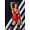 Passion Cherry Corset - Корсет с открытой грудью, S/M (красный)