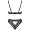 Obsessive Natilya 2-pcs set - Сексуальный комлект белья: бюстгальтер и трусики, XS/S (чёрный)