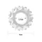 LoveToy Power Plus Cockring Clear - Рельєфне ерекційне кільце, 1.7 см (прозорий)