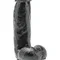 Get Real ToyJoy - Реалистичный фаллоимитатор с мошонкой, 12х4 см (черный)