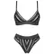 Obsessive Natilya 2-pcs set - Сексуальный комлект белья: бюстгальтер и трусики, XS/S (чёрный)