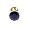 Металева анальна пробка із кристалом Boss Jewellery Gold PLUG
