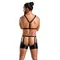 Passion - 047 SET ARON black - Сексуальный мужской комплект, S/M