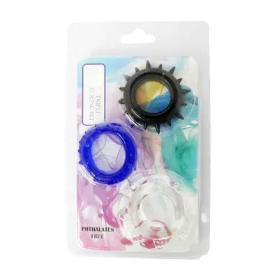 Boss C-Ring Set Color - Набор эрекционных колец, 3 шт