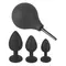 Orion Black Velvets Anal Kit - Набір для анальної стимуляції з 3 пробок та анального душу