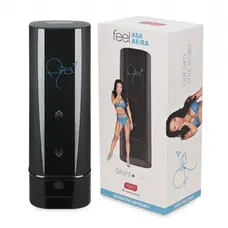 Kiiroo Onyx+ Asa Akira - Мастурбатор с 10 сжимающими кольцами, 16.5х4.5 см