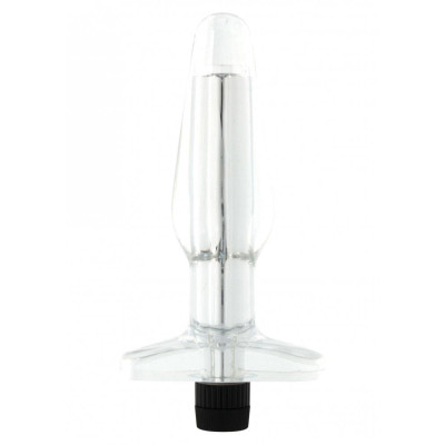 Seven Creations Aqua Vee Butt Plug - Анальная пробка с вибропулей, 13,5х4 см