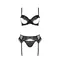 Комплект Passion KERRIA SET WITH OPEN BRA black, XXL/XXXL