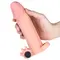 LoveToy Pleasure X-Tender Vibrating Penis Sleeve Flesh Add 2" - Насадка на пеніс, +5 см (тілесний)
