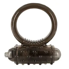 You2Toys Vibro Ring Dark - эрекционное кольцо с вибрацией, 6х3 см (черный)