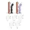 Насадка для страпона Strap-On-Me Dildo Plug P&G, 14х3.3 см размер S