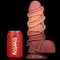 Фаллоимитатор Dual-Layered Silicone Cock With Rope 9.5", 24.5 см